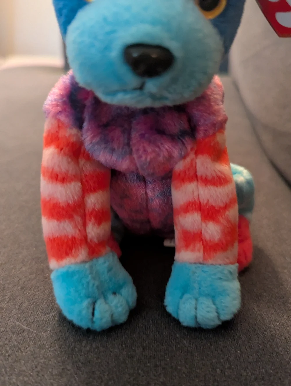 Ty Beanie Baby Hodge-Podge the Dog - 2002 Retired Rare Multi-Color Patchwork - Picture 3 of 10